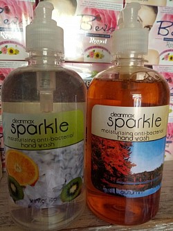 More variety on sparkle anti bacteral hand wash